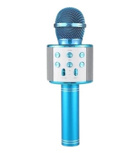 TV50 Mikrofonlu Hoparlörlü Bluetooth /TF Kart/USB Destekli Karaoke (Mavi)
