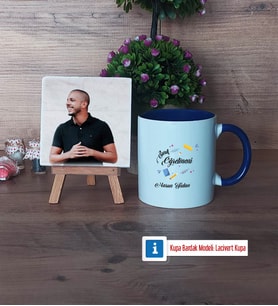 Sınıf Öğretmeni Fotoğraflı Dekoratif Taş, Kupa Bardak Beyaz Hediye Öğretmenler Günü Hediyesi (Model 3)