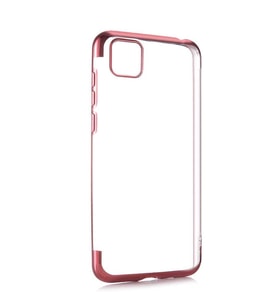 Huawei Y5P Kılıf Zore Dört Köşeli Lazer Silikon Kılıf (Rose)