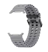 Microsonic Samsung Galaxy Watch Ultra Kordon Flexi Sport Turuncu (Gri)