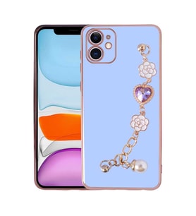 Uyumlu Model Apple iPhone 12 Kılıf El Tutamaçlı Taka Kapak (Mor)