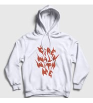 Presmono Unisex Beyaz Fire Walk With Me Twin Peaks Kapüşonlu Sweatshirt 490170tt (Beyaz)
