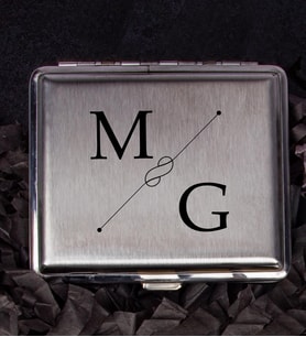 Sevgililere Özel Harfli Metal Sigara Tabakası 106968 (Kırmızı)