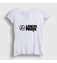 Presmono Kadın Sarı Logo V2 Linkin Park T-Shirt 98241tt (Beyaz)