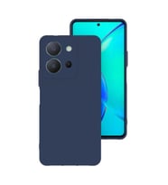 Vivo Y36 Kılıf Kamera Korumalı Silikon Rubber Arka Kapak (Lacivert)