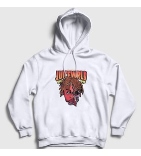 Presmono Unisex Beyaz No Vanity Juice Wrld Kapüşonlu Sweatshirt 302763tt (Beyaz)