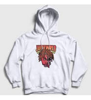 Presmono Unisex Beyaz No Vanity Juice Wrld Kapüşonlu Sweatshirt 302763tt (Beyaz)