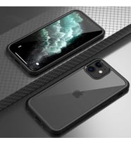 iPhone 12 Kılıf Ön Arka Tam Kapatan Premium 360 Tam Koruma Lüx Kapak (Siyah)