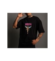 Unisex Oversize Nirvana Tshirt (Siyah)