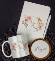 Kişiye Özel Defter Kalem Kupa Ve Bardak Altlığı Hediye Seti 103863 (Model 5)
