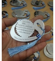 Kişiye Özel Pleksi Bebek Magnet Hatıra (Gümüş)