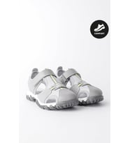 Muggo TWEETY Garantili Günlük Ortopedik Hafif Taban Önü Kapalı Cırtlı Unisex Çocuk Sandalet (Gri)