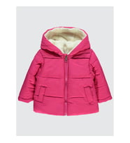 Civil Baby Kız Bebek Kapüşonlu Mont 6-18 Ay Fuşya (Fuşya)