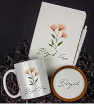 Kişiye Özel Defter Kalem Kupa Ve Bardak Altlığı Hediye Seti 103886 (Model 2)