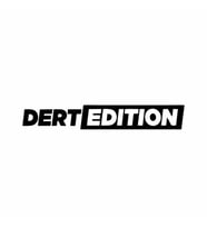 Dert Edition Oto Cam Sticker siyah 25x3 CM (Siyah-Siyah)