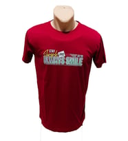 Slim Fitt Smile Erkek Tişört (Bordo)