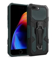 Apple iPhone 7 / iPhone 8 Plus Zırh Tank Kılıf Yüksek Koruma (Yeşil)