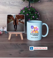 İş Güvenliği Uzmanı Fotoğraflı Dekoratif Taş, Kupa Bardak Beyaz Hediye (Model 1)
