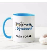 Kişiye Özel Matematik Öğretmeni Kupa Bardak HA20 (Mavi)