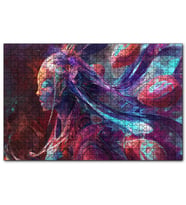 Cakapuzzle Renklerin Kızı Dijital Görsel  Puzzle Yapboz MDF (Ahşap) (255 Parça)