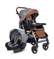 TommyBaby Tornado Travel  Çift Yönlü Bebek Arabası Seyahat Sistem Puset (Gri)