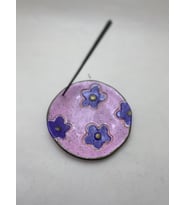 Boyut Desenli Kır Çiçekleri El boyaması Tütsülük (Pembe)