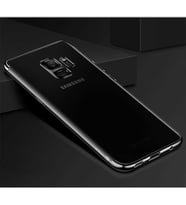 Samsung Galaxy J6 İnce Köşeleri Renkli Şeffaf Kaliteli Kılıf (Gri)