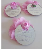 Kişiye Özel Pleksi Bebek Magnet Hatıra (Gümüş)