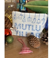 Mutlu Yıllar Yılbaşı Mandala Çanta (Mavi)