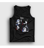 Presmono Unisex Beyaz Band The Beatles Atlet 114270tt (Siyah)