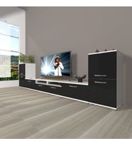 Decoraktiv Eko 9220 Mdf Tv Ünitesi Tv Sehpası (Siyah - Beyaz)