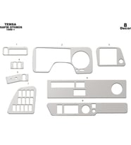 Meriç® Mitsubishi Safir Ön Torpido Kaplama Maun 8 Parça 1999-2010 (Alüminyum)