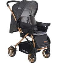 Tommybaby TB-980 Gold Çift Yön Lüx Bebek Arabası Puset (Füme)