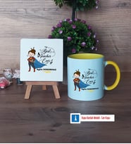 Kadın Öğretmene Hediye Dekoratif Taş, Kupa Bardak Kırmızı Hediye (Model 6)