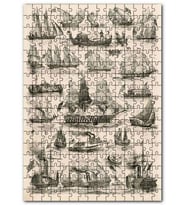 Cakapuzzle Değişik Ülkelere Ait Eski Yelkenli Gemiler Puzzle Yapboz MDF (Ahşap) (255 Parça)
