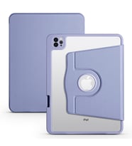 iPad Pro 11 2021 3.Nesil Kılıf Termik Kalem Bölmeli Dönen Standlı (Koyu Gri)