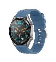 Huawei Watch GT3 Elite-Active 46mm-GT3 Pro-GT3 Se 22mm Uyumlu NovaGT Supreme Silikon Kordon (Mavi)
