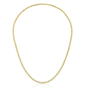 14 Ayar Altın Pullu Zincir 3,50 mm (Sarı)