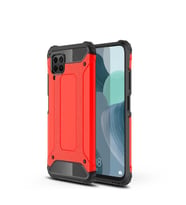 Huawei P40 Lite Kılıf Crash Zırh Silikon Kılıf (Kırmızı)