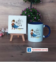 Kadın Öğretmene Hediye Dekoratif Taş, Kupa Bardak Kırmızı Hediye (Model 2)