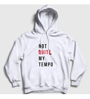 Presmono Unisex Beyaz Not Quite My Tempo Baterist Drummer Whiplash Kapüşonlu Sweatshirt 443899tt (Beyaz)