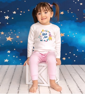 Pia Baby GL2023 İsme Özel Çocuk Pijama Takımı 1-8 Yaş (Pembe)