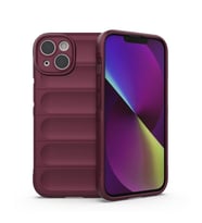 IPHONE 13 UYUMLU OPTİMUM LENS KORUMALI SİLİKON KILIF (Bordo)