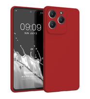 Microsonic Matte Silicone Infinix Hot 40 Pro Kılıf Lacivert (Kırmızı)