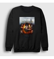 Presmono Unisex Beyaz Merlin Dizi Sweatshirt 428498tt (Siyah)