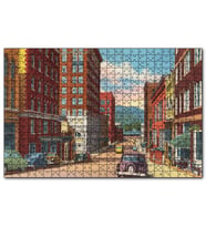 Cakapuzzle Amerikada 1930lar Sokak Manzarası  Puzzle Yapboz MDF (Ahşap) (500 Parça)
