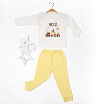 Pia Baby GL2000 İsme Özel Çocuk Pijama Takımı 1-8 Yaş (Sarı)