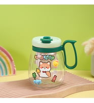 Süzgeçli Bardak Suluk, Yapışkanlı ve Pipetli, 15x13 - Beyaz (Yeşil)