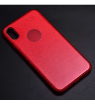 Uyumlu Model Apple iPhone XS Max 6.5 Kılıf Simli Parlak Shining Kapak (Kırmızı)