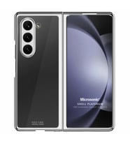 Microsonic Samsung Galaxy Z Fold 6 Kılıf Shell Platinum Siyah (Gümüş)